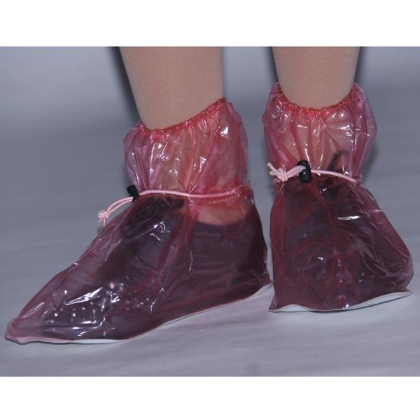 Farm animal husbandry non-slip medium tube PVC shoe cover travel rainproof shoe cover rainy day waterproof shoe cover