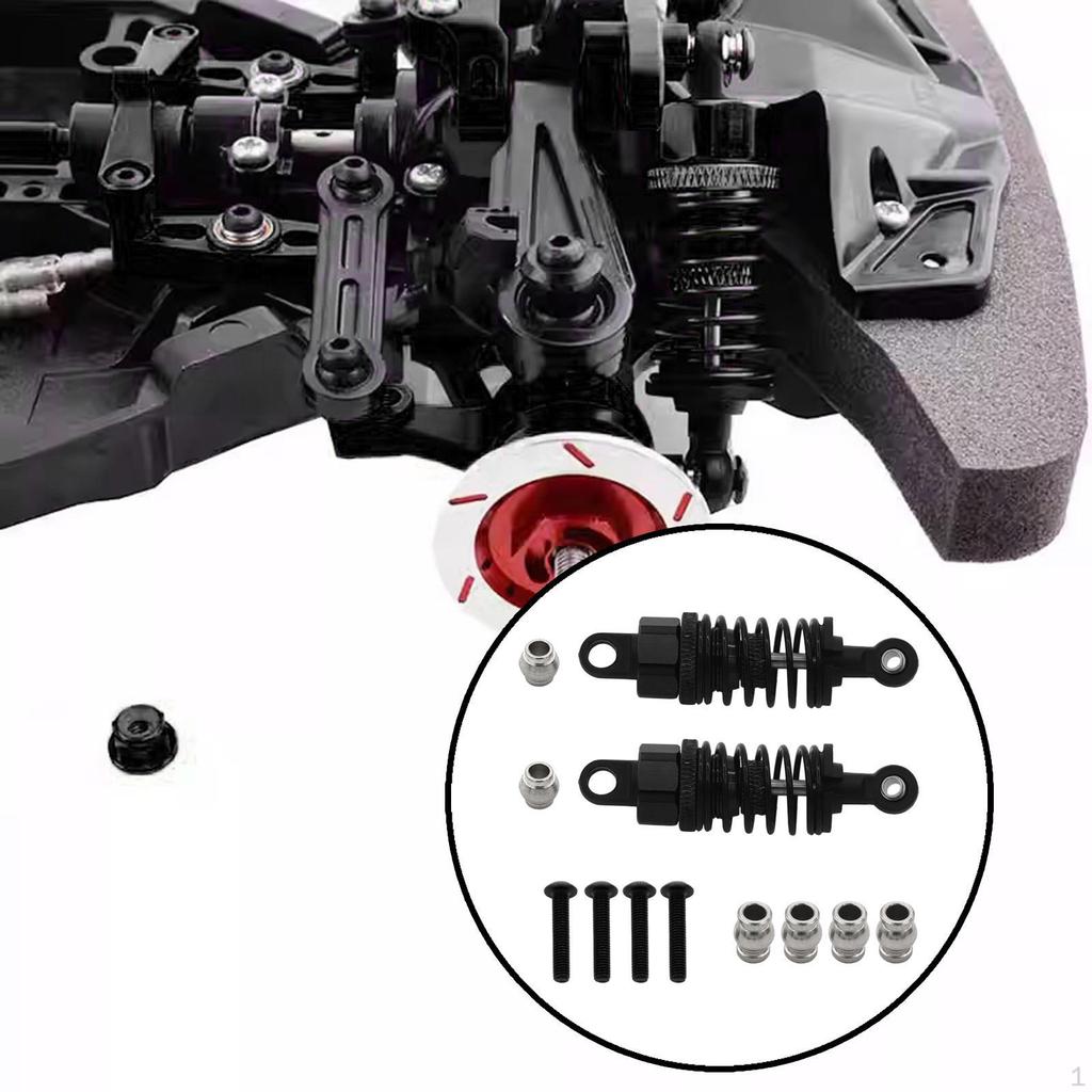 2 Pieces 1/10 RC Shock Absorber Remote Control Car Replace Parts Metal Spare