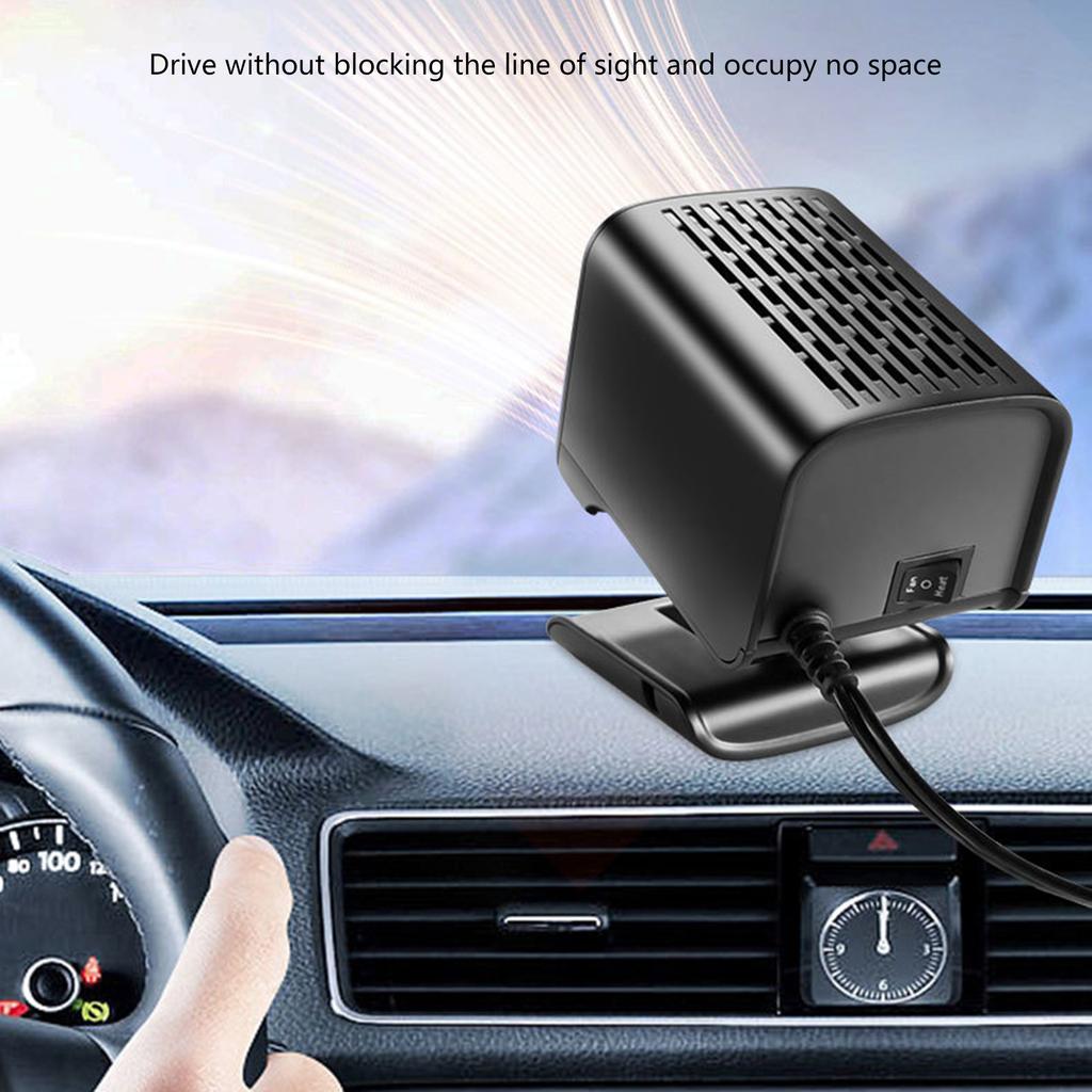 Car Heater, 120W Car Fans 2 In 1 Heating & Cooling 360 Adjustable Thermostat Fast Heating Defrost Defogger