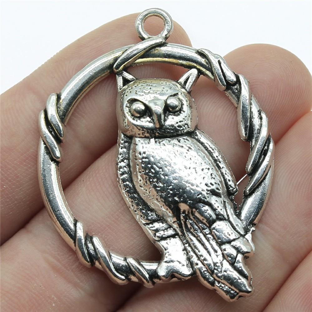 5pcs Charms Owls Antique Silver Color Owl Charms For Jewelry Making Charms Birds Jewelry Findings DIY