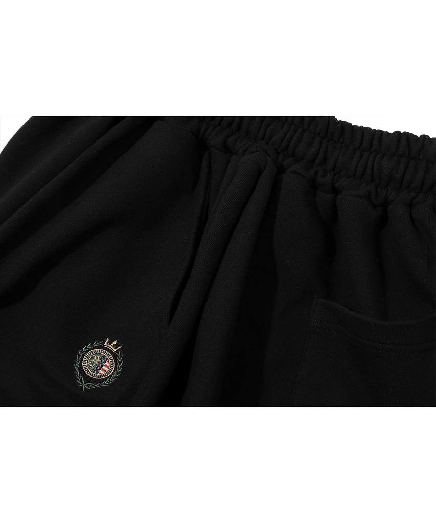 CPGN STUDIO Bermuda Three-Tuck Balloon Sweatpants Black