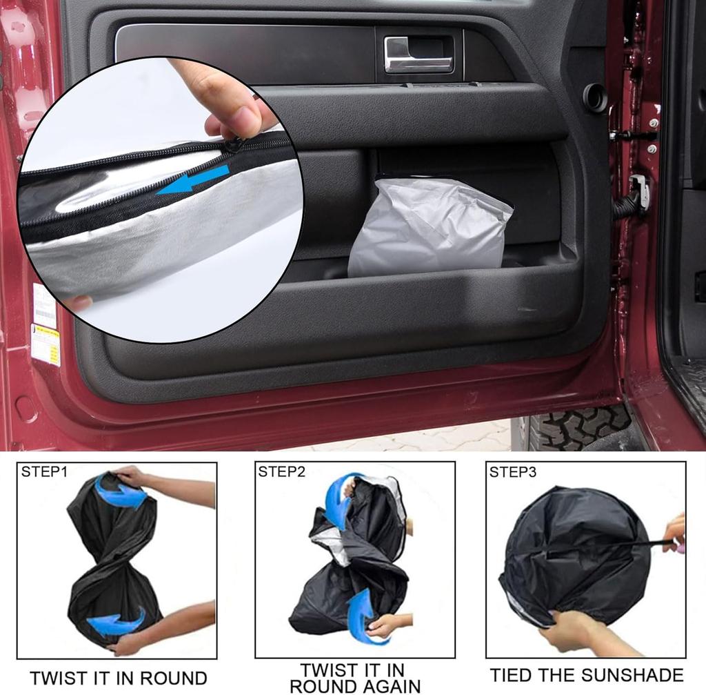 Car Windshield Sun Shade Cover for Ford F150 2009-2014 Front Window Sun Shade Visor UV Block Shield Cover