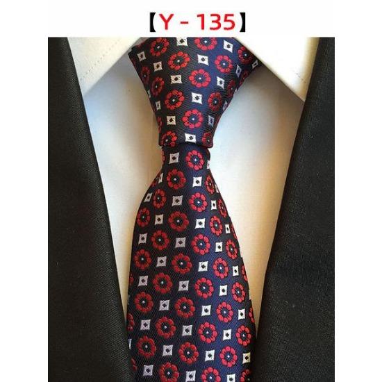 8Cm Polyester Herrenkrawatte Cashew Blumenanzug Krawatte