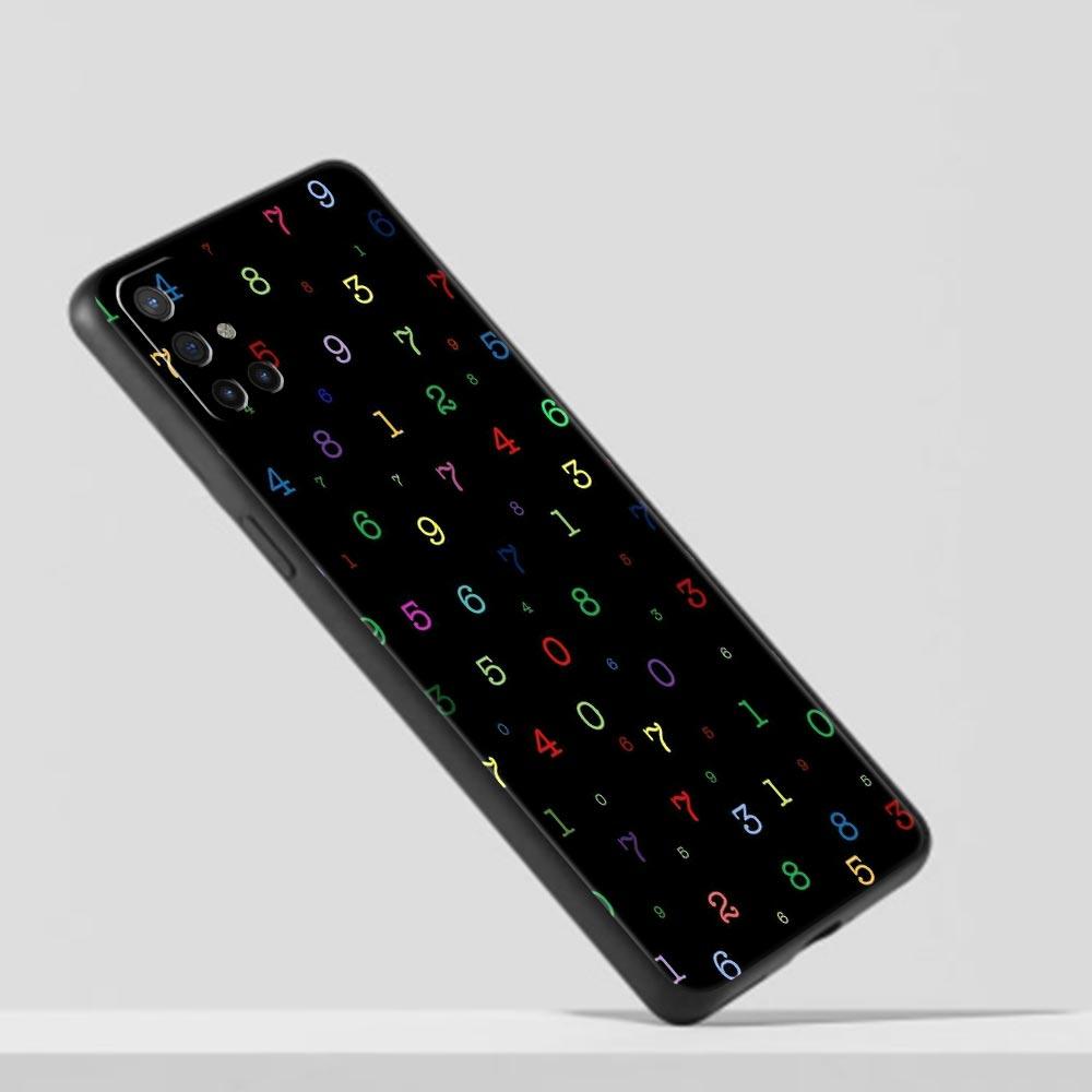 Number Pattern Phone Case For Oneplus 13R 13 12R 11 10T 10R Nord N100 N200 N10 10 9 9R 9RT CE 3 2 Z Pro 5G Soft TPU Cover Capas