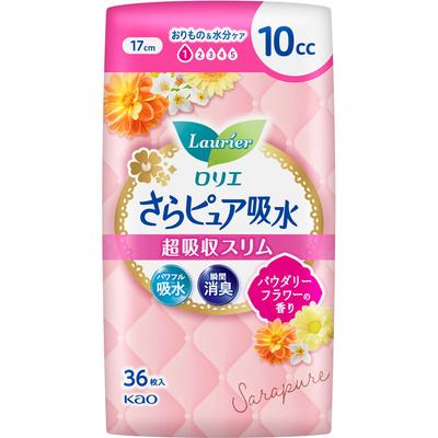 Laurier Sara Pure Absorbent Super Absorbent Slim 10cc Powdery Flower Scent 36sheets Light Incontinence Please Replace It As Needed. Sara Pure