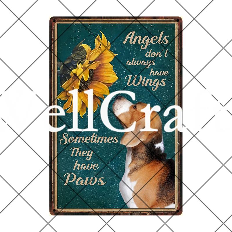 [ Wellcraft ]  Beagle Dog Are My Friend Beer Coffee Bath Shop Art Metal Tin Sign Wall  Poster Iron Painting Pub D-12 20*30 CM