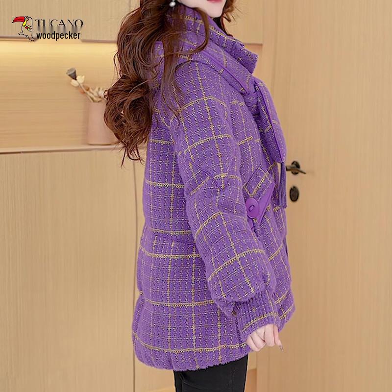 Woodpecker Women's Winter Mid-Length Hooded Down Jacket