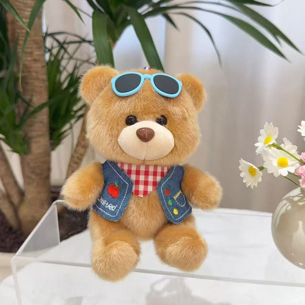 Plush Bear Keychain Cute Chef Bear Cartoon Toy For Kids And Teens
