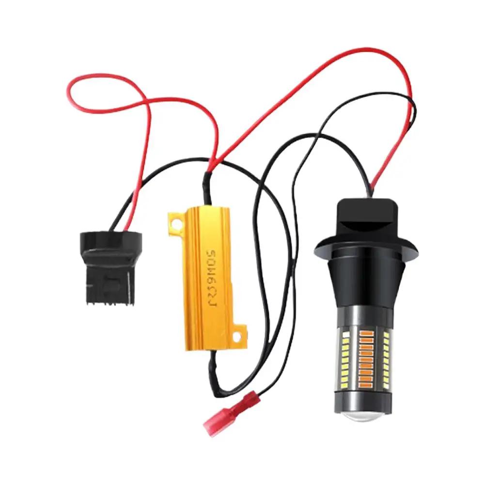 

New 7440 1156 T20 4014 66SMD Daytime Running Lights Signal Equipment Motorcycle Accessories With Indicator Lamp Decoding As T1D9