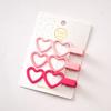 New 3pcs/set Colorful Love Heart Hair Side Clips Women Girl Hollow Bowknot Shaped Hair Clips Bangs Hairpins Kids Sweet Ornament