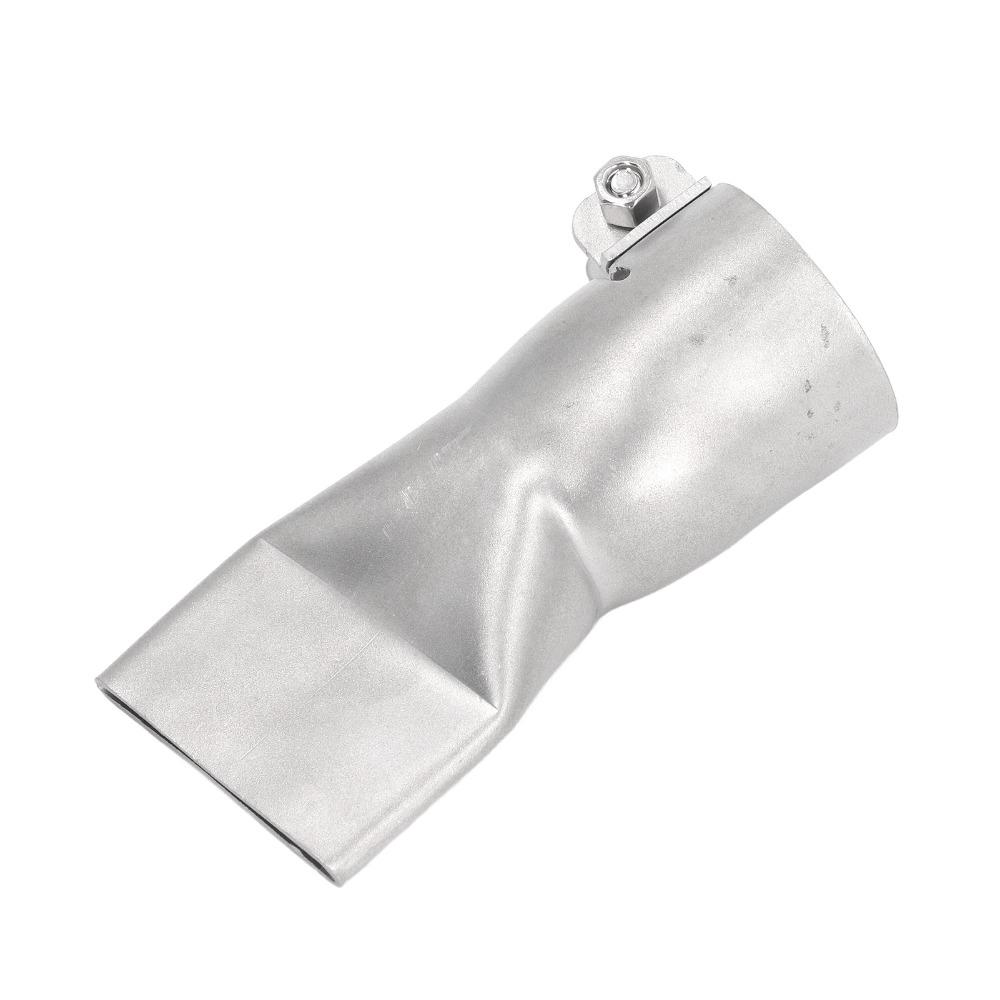 2Pcs Stainless Steel Welding Nozzle 40mm Tubular Hot Air Tool Nozzle Flat Mouth Plastic Welding Nozzle Welding PP PVC Plastic
