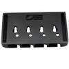 Musiclily Pro 19mm Pitch Solid Zinc 4-String Bass Bridge, Black