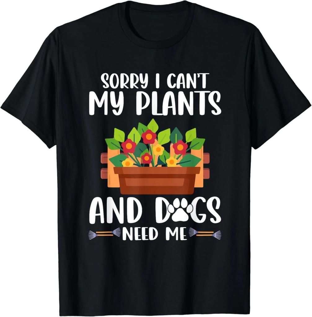 Funny Plants and Dog Lover Gardener Gardening Gift Unisex T-Shirt
