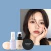 Loose Powder Set BB Cream Foundation Loose Powder Beauty Egg Moisturizing Full Coverage Concealer for Makeup Purple