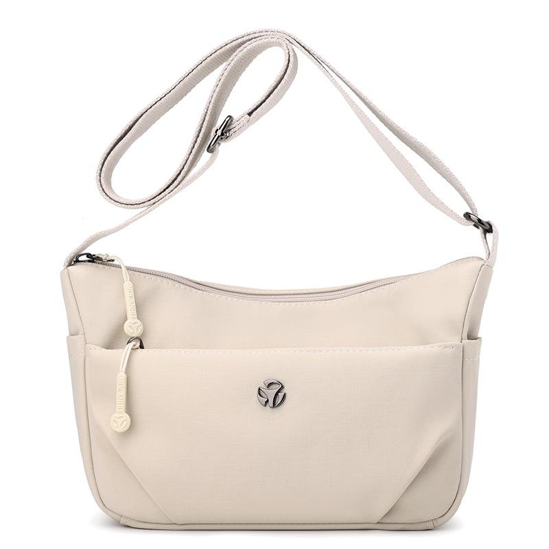 Women's Shoulder Bag Nylon Small Bag Lightweight Crossbody Bag Solid Color Mother Bag