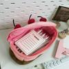 Cartoon Pen Bag Cherry Cake Large Capacity Pencil Case Multifunction Portable Stationery Bag Students