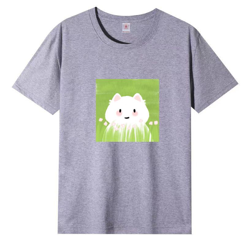 Summer New Short-sleeved T-shirt Female Loose Korean Women Cartoon Printing Half-sleeved Blouse