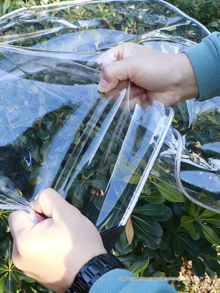 Clear PVC Waterproof Outdoor Awning & Sunshade Tarpaulin