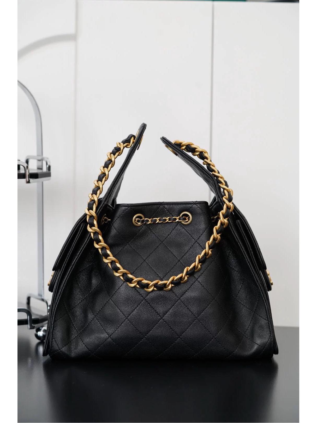 

Винтажная сумка-хобо с цепочкой через плечо в стиле аргайл большой вместимости для женщин 26*13.5*21.5 cm чёрный