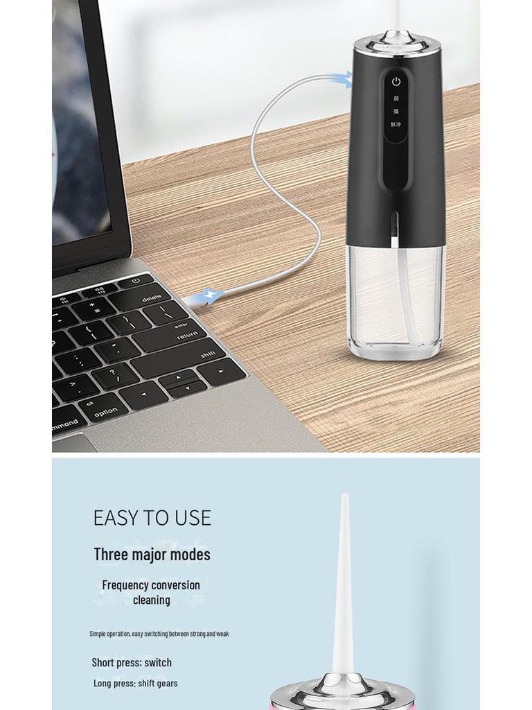 Portable Electric Oral Care Water Flosser & Tooth Cleaner