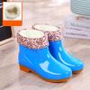 Rain Boots Falling Women Thicken Cover Waterproof Unisex Anti-Skip Garden Kitchen  Shoes Car Washing Rubber Shoes