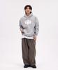 Another World Oversized Wide Shoulder Hoodie_Melange