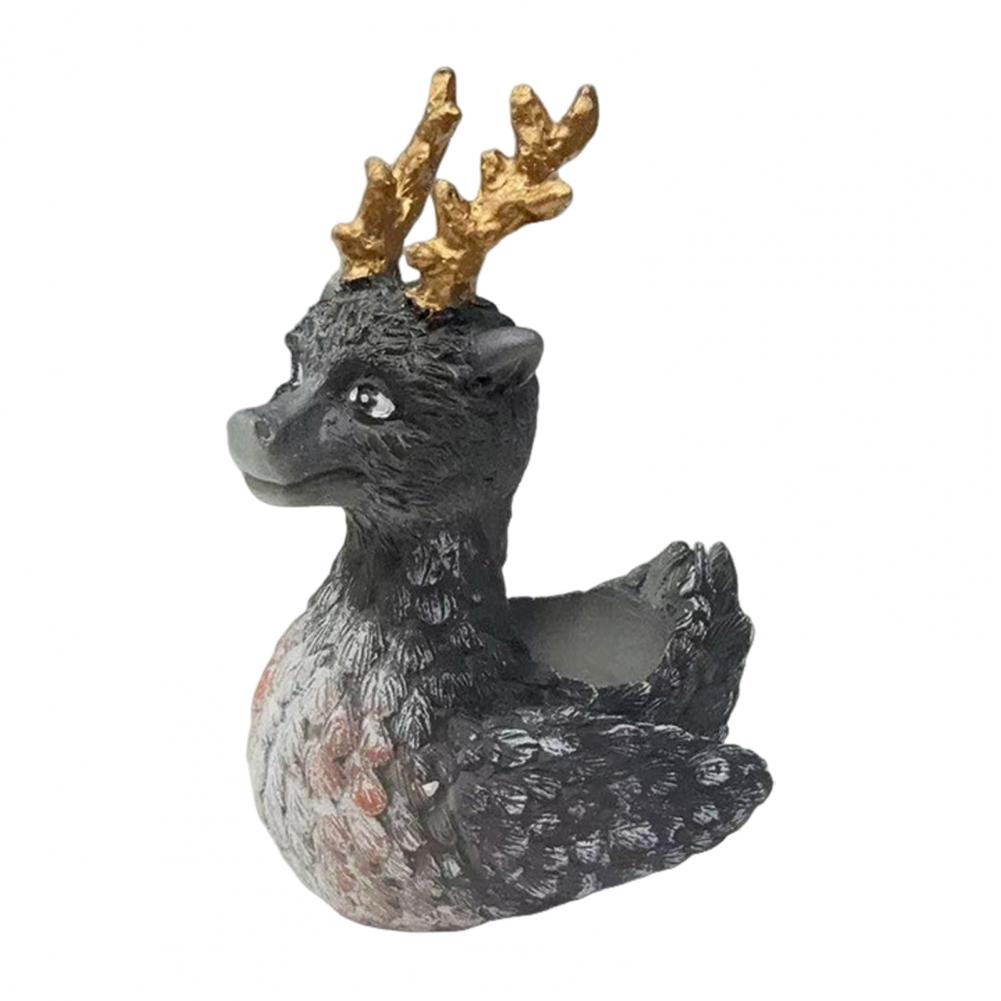 Harz Hirsch Pflanzgefäß Blumentopf für Innen Außen Kleine Pflanzen Dekoration Niedliches Tier Sukkulenten Blumentopf Hund Pflanzbehälter