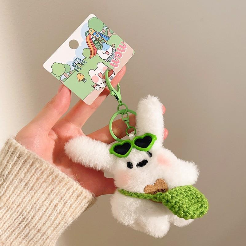 Cute Doll Pendulum Small Gift Pendant Ground Marketing Cartoon Keychain Plush Doll Backpack Bag Lanyard Accessories