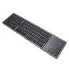 Portable Foldable Keyboard with Touchpad Rechargeable Bluetooth Travel Keyboard for Smartphones Tablets Laptops