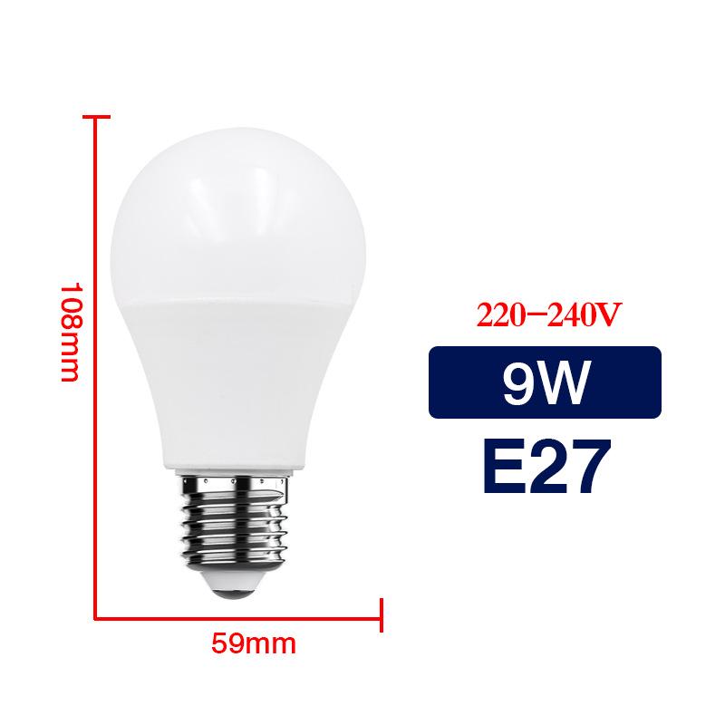 Energy-efficient E27 Globe LED Bulb - Super Bright Plastic-Clad Aluminum for Indoor Use