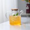 Bamboo Lid Heat-Resistant Glass Water Pitcher
