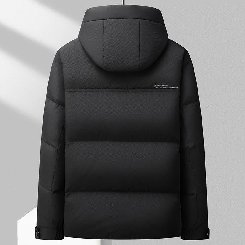 Autumn and Winter White Duck Down Warm Graphene Thickened Down Youth Hooded Cold Jacket