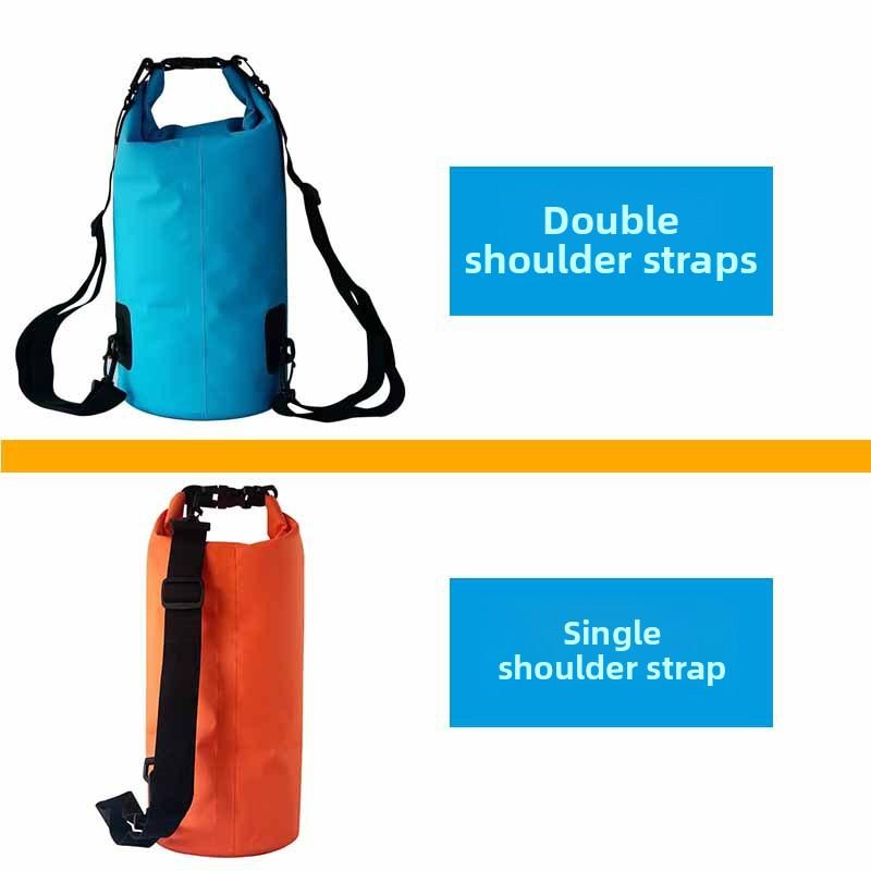 Cross-Border Hot-Selling Unisex Outdoor PVC Waterproof Bag for Diving Rafting Single/Double Shoulder Straps Floating Bag