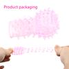 Women's G-Spot Finger Stall Koukou Caterpillar Condom Barbed Crystal Finger Stall Exotic Condom Sex Adult Supplies