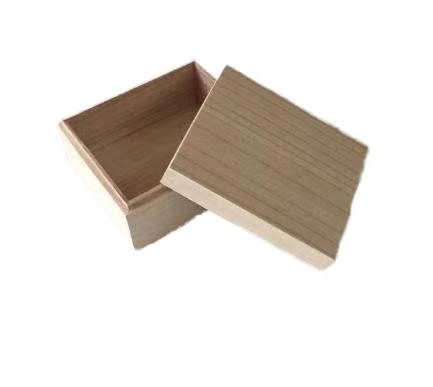 Small Natural Wood Rectangle Storage Boxes with Laser Engraved Logo for Jewelry Gift Packaging Storage