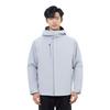 Anta Champion All-Weather Series Solid Color Zip-Up Hooded Sports Cotton Jacket Men Jackets Light-Mud-Gray 152410801-1