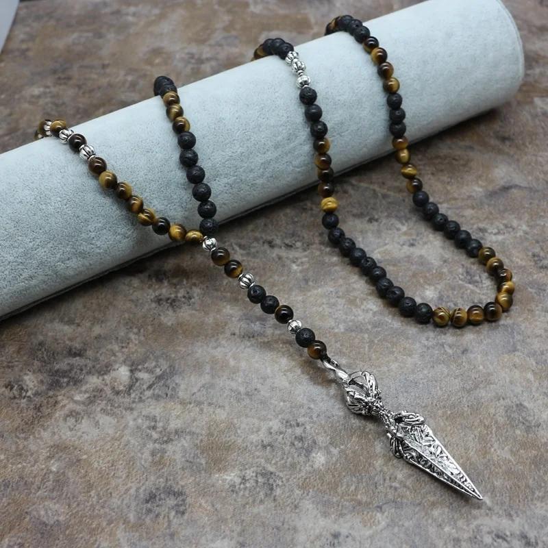 Европейские и американские модные тенденции Персонализированные бусины Подвеска Ожерелье Аксессуары Мужские и женские украшения