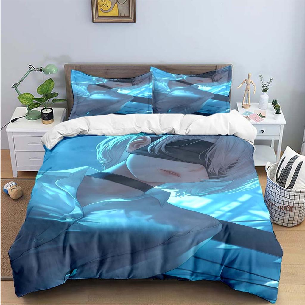 Comforter Famous Film Role A-Automata Nier Print Bedding Sets Bed Supplies Set Bed Comforter Set Bedding Set Luxury Gift