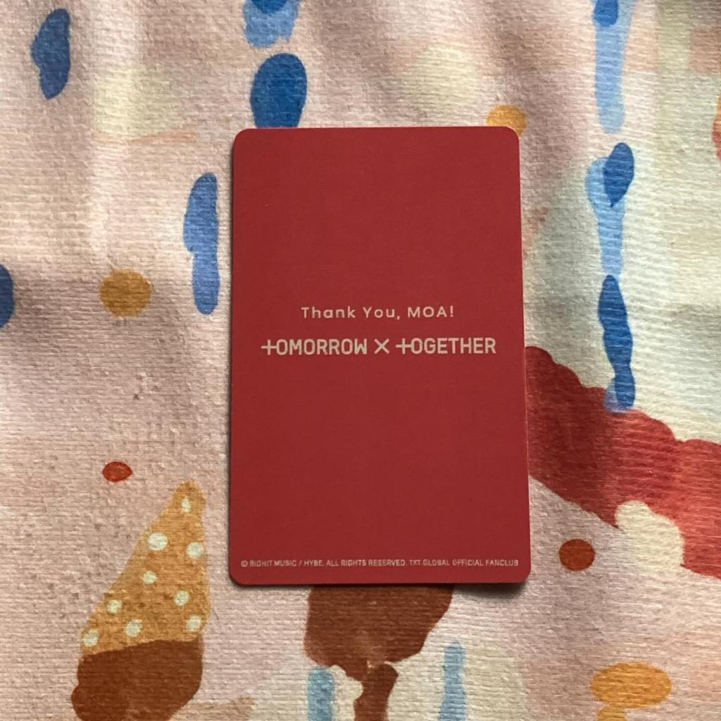 [USED] TXT MOA ZONE FC Bonus Limited Yeonjun Trading Card