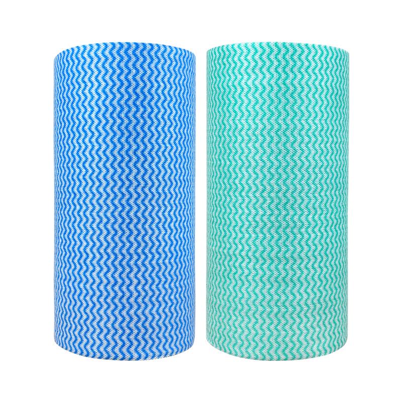 Disposable Non-Woven Tear-Off Cleaning Wipes, Wave Pattern, Multi-Purpose, 90 Count