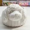 Dog Shaped Trinket Dish Poodle Storage Organizer, 3D Print Decorative Ornament, Plastic Container White for Small Objects And Jewelry Printed