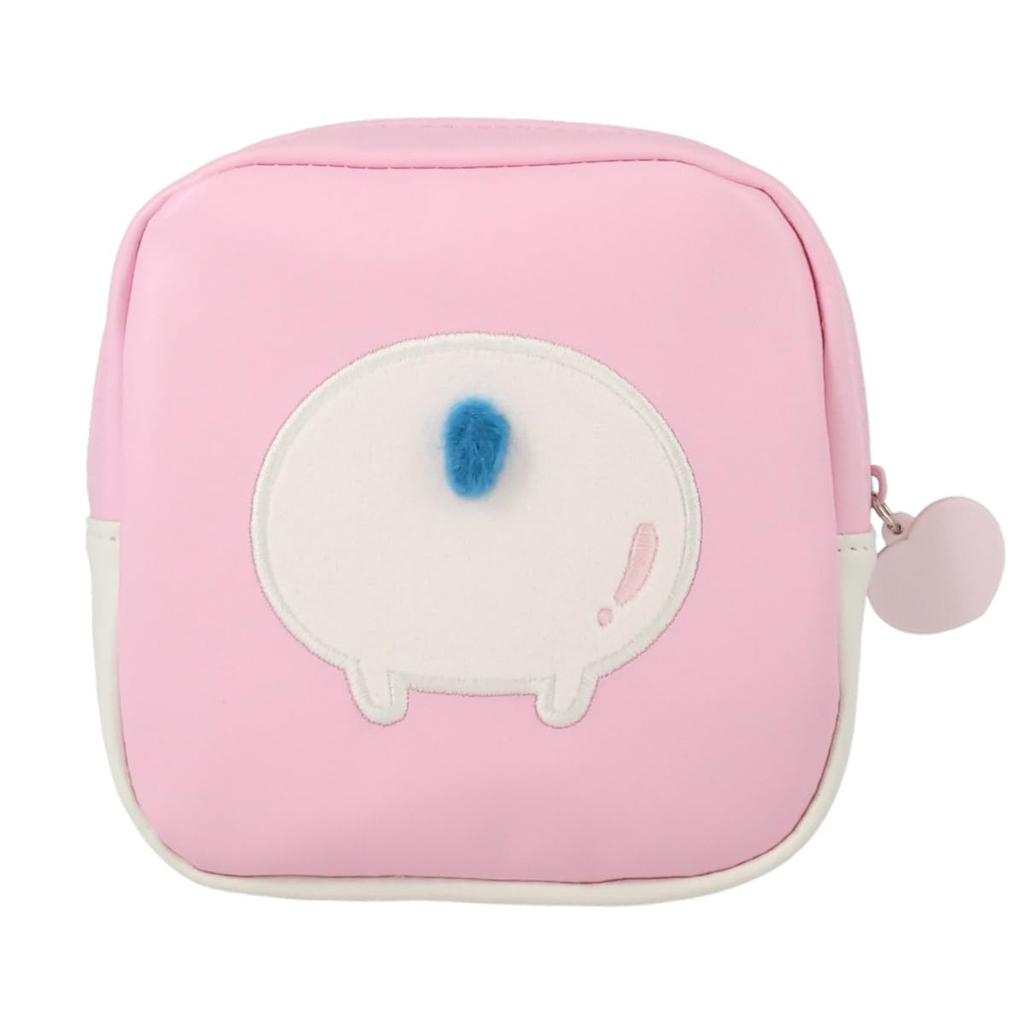SHOBIDO Chiikawa Square Pouch - Original Design Peach Series by Nagano (Hachiware)