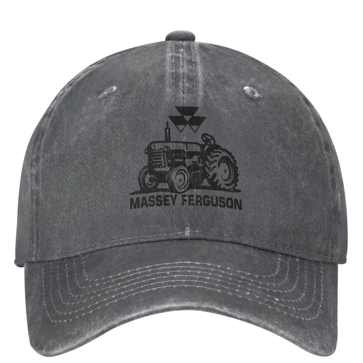XIXIGO Cap Massey Ferguson Tractor Landbouw Logo Baseballpet Jagen y2k Retro Hip Hop Papa Hoeden Mannen Volwassen Casual Zonbescherming Petten One Size