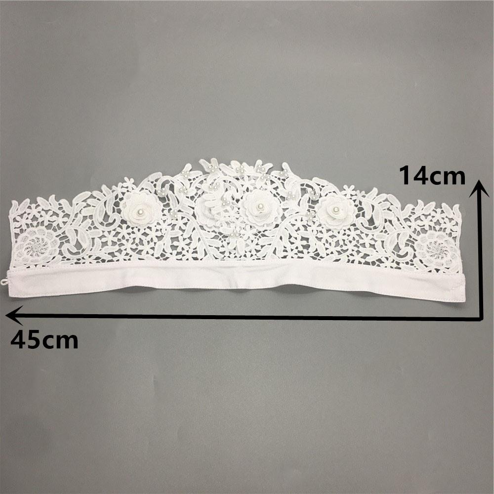 1pc Removable Blouse shirts Doll Collar fake collars apparel fabrics sewing accessories 3D supplies embroidered appliques pearls