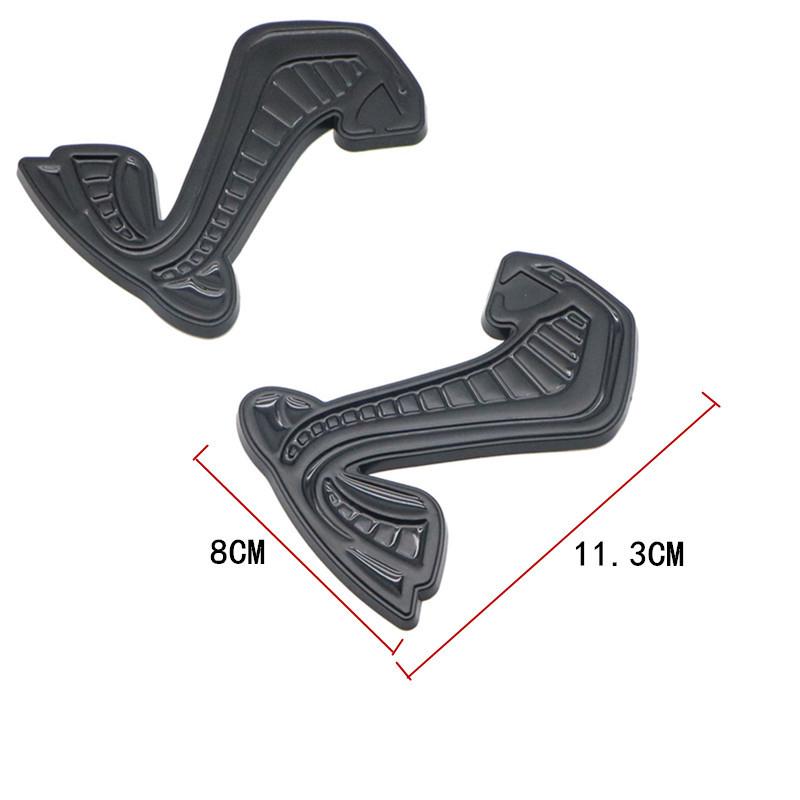 2ks 3D kovové samolepky na auto Znak na přední kapotu Mřížka Znak pro Ford Shelby Logo Mustang GT500 Mondeo Mk4 Transit Ranger