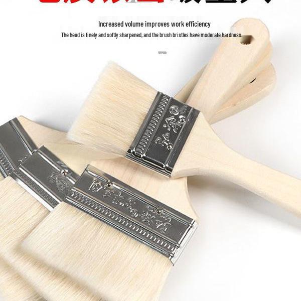 Non-Shedding Mixed Pig Bristle Household Cleaning & BBQ Brush