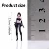 Miniature Girl Figures 1:64 Scale Diorama Collectibles Tiny Mini Realistic for Micro Landscapes