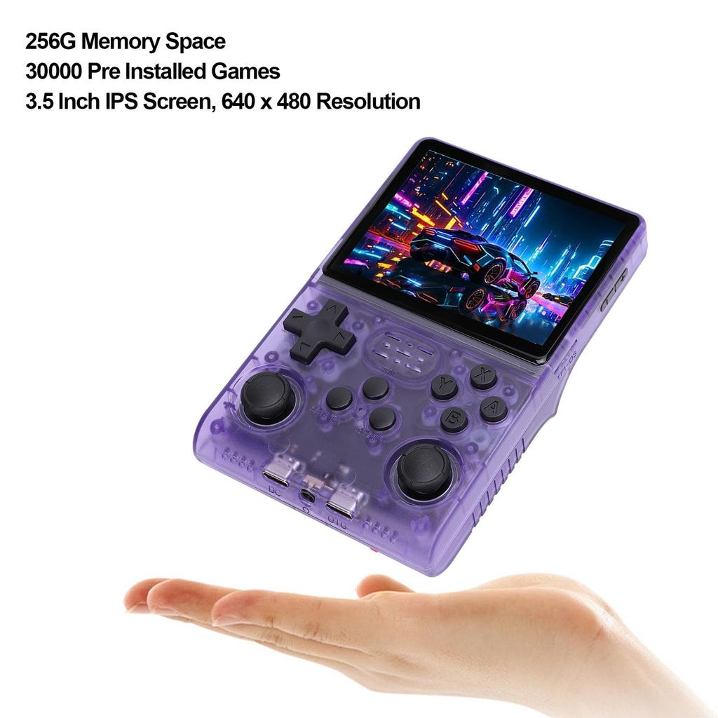 Retro Handheld Game Portable Video Game Console for IPS 640x480 45 Emulators Console, Single-Player Games, 3.5-Inch Screen, 30,000 Built-in Games,