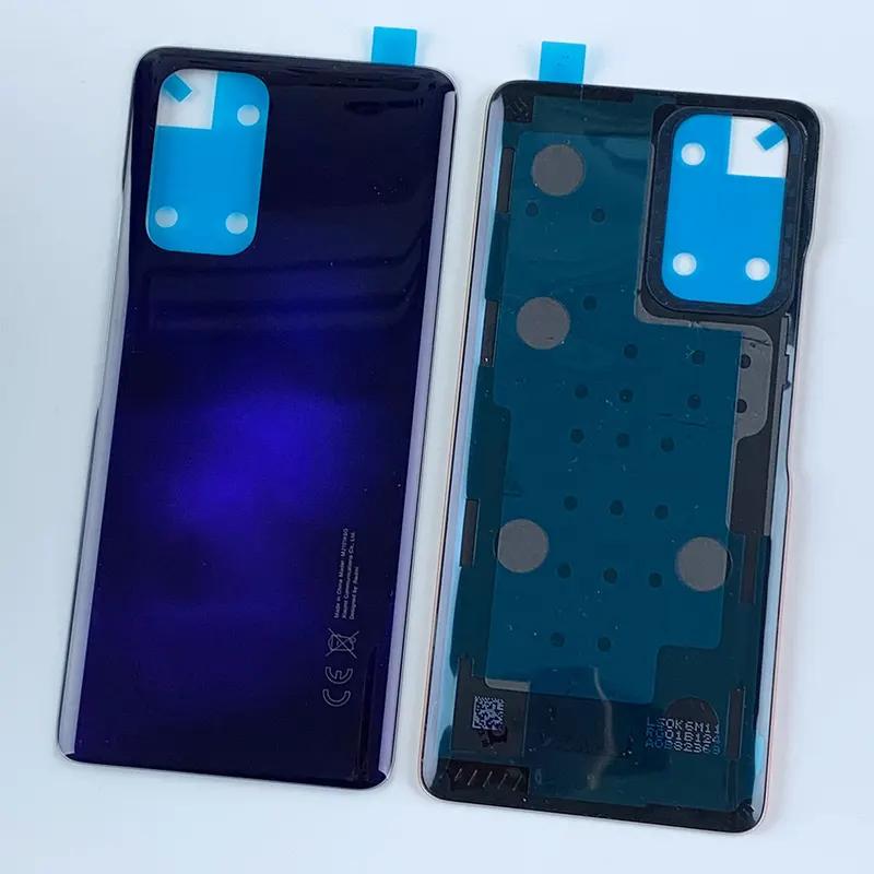 

Gorilla Glass 5 для Xiaomi Redmi Note 10 Pro M2101K6G задняя стеклянная крышка батарейного отсека корпус задней двери с клеем фиолетовый