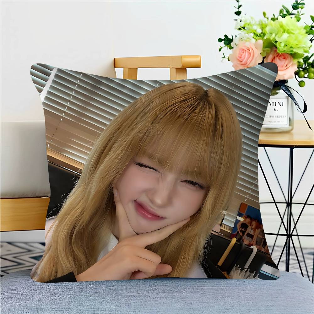 Singer S-Sim-Jayun Pillow Anime Pillow Sofa Bed Head Pillow Cover Cushion Cover 45x45 Cm Fashion
